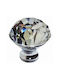 ACM Knob Furniture made of Metallic & Zamak & Crystal Chrome Glossy 30mm (Center Distance 30mm) 11987-000-ORO1 1pcs