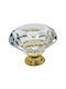 ACM Knob Furniture made of Metallic & Zamak & Crystal Gold-glossy 12022-000-ORO1 1pcs