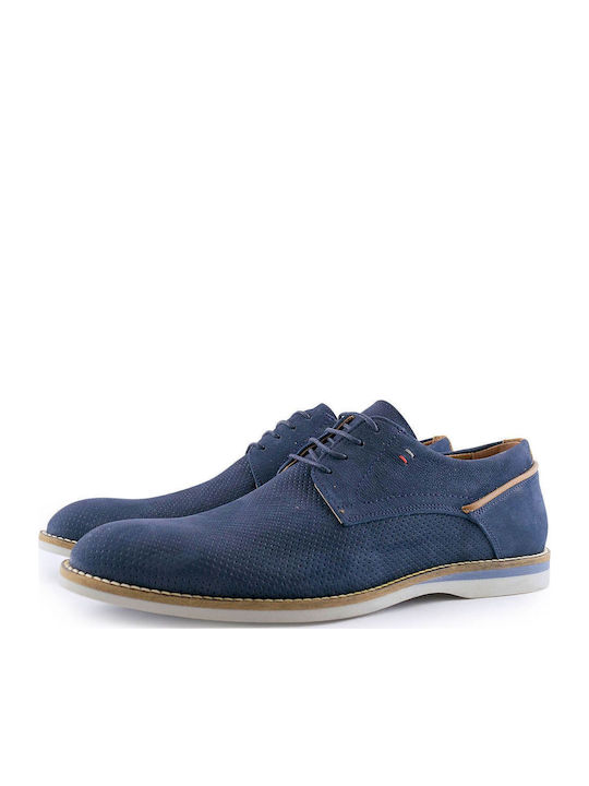 2801 Men's Leather Casual Shoes Blue