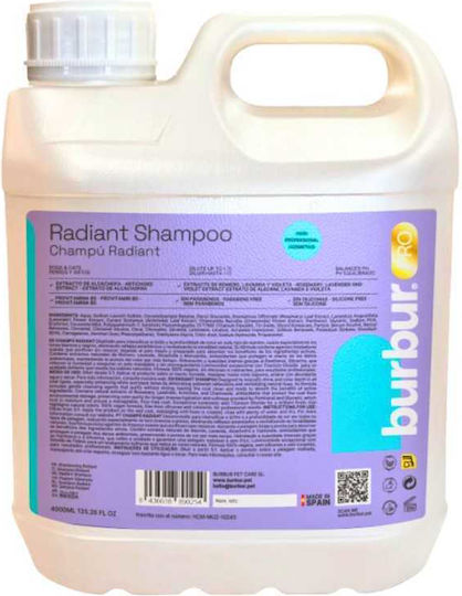 Burbur Pro Super-Premium White Coat Shampoo for Dogs and Cats 3.8L