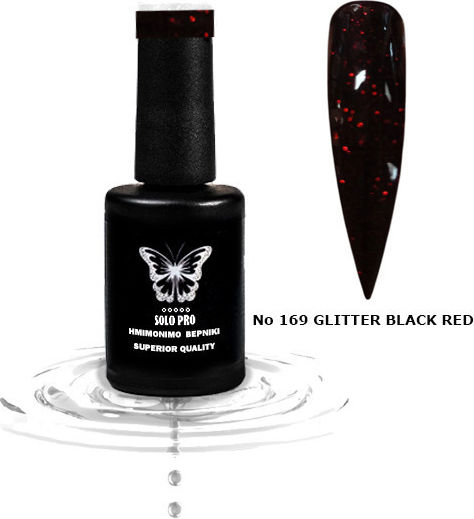 Solo Pro Ημιμόνιμο Βερνίκι Νυχιών 169 με Glitter