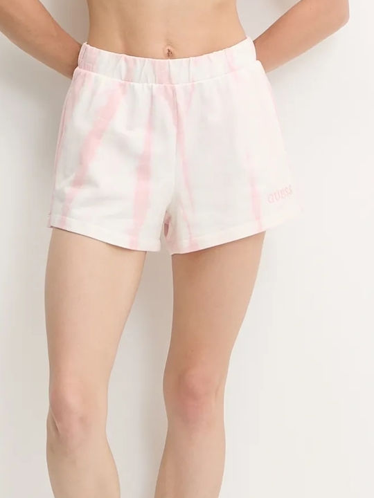 Guess Γυναικείο Σορτς Tie Dye Pink