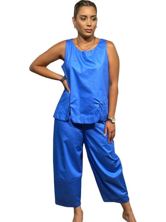 Feel Cute Bluse Blue.