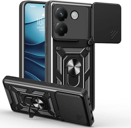 Bodycell Slide Cover Back Cover Black (Poco M7 Pro)
