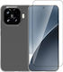 Vivid Set Gelly Back Cover Tempered Glass / Silicone Set with Glass Black (Xiaomi 15T Pro)