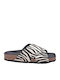 Leather Women's Flat Sandals Anatomic in White Color