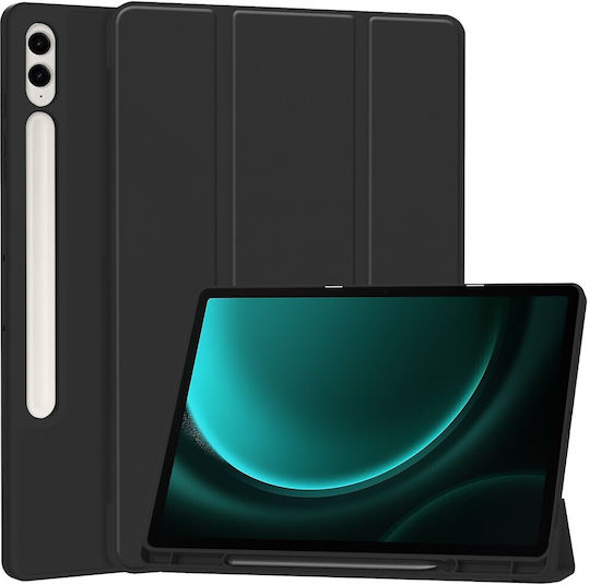 Smartcase Flip Cover Μαύρη (Samsung Galaxy Tab S9 FE Plus 12.4 (X610 / X616B))