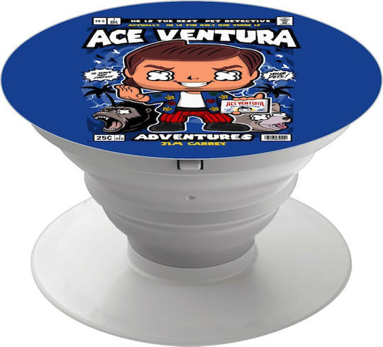 Ace Ventura Pet Detective Phone Holders Stand White Handheld Phone Support Base