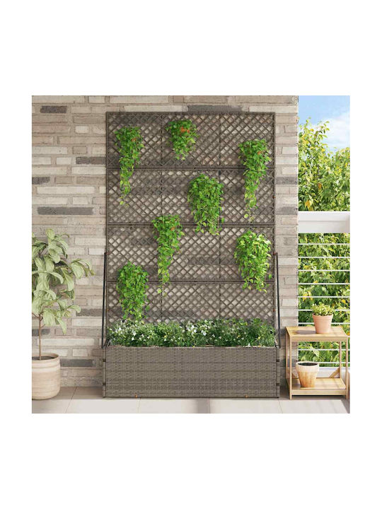 vidaXL Planter Box Din Plastic Negru 30 cm