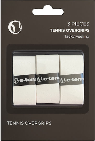 E-tennis Overgrips Perforate Alb X 3