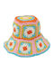 Aquablue Frauen Gestrickt Hut Eimer Mehrfarbig