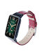 Armband Leder Rot (Smart Band 7 Pro)