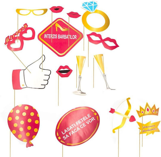 Bachelorette Party Requisiten Set 16 Stück Mehrere Partyzubehör