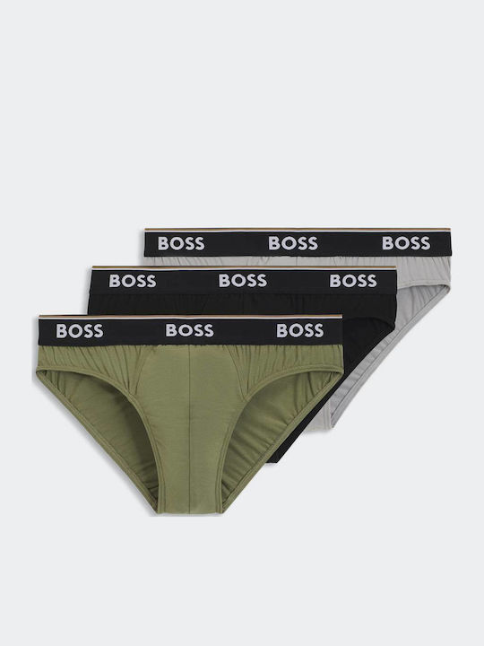 Boss Ανδρικά Σλιπ Μαύρα 3Pack