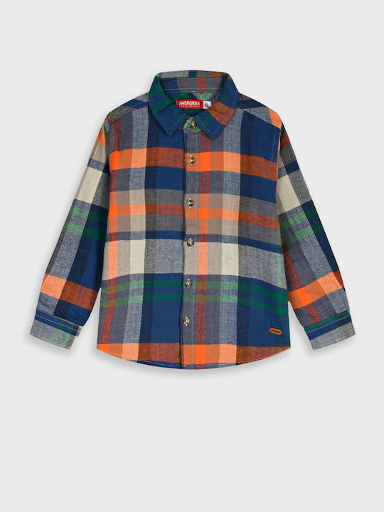 Kids Checked Shirt Long Sleeve Multicolour