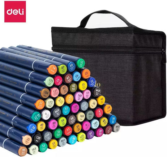 Deli Drawing Markers Double Tip Set 12pcs