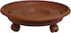 Viomes Plate Pot Terracotta Wheeled 35.5x35.5cm 273