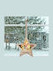 Crăciunesc Decorativ Stea Lemnos Alb 2.8x18x18buc 1buc