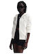 Sportswear Long Women's Sweatshirt Jacket Hooded White