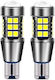 Set 2 Lămpi Auto Canbus T15 W16w Temperatura De Culoare 6000k Flux Luminiscent 800 Lumeni Lumină Albă Argintiu