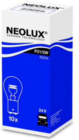 Set 10 Becuri Stop 24v P21 5w Bay15d Neolux