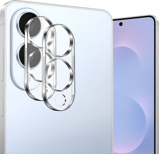 2x Kamera Schutz Erdbohrung Samsung Galaxy S25 Edge Transparent