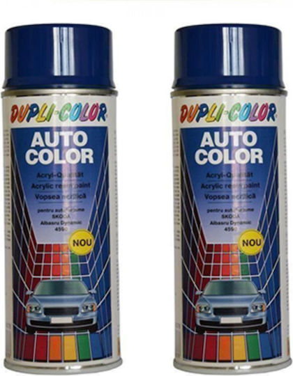 Paket 2 X Skoda Dynamisches Blau 4590 Autolackspray Dupli-color 400 Ml