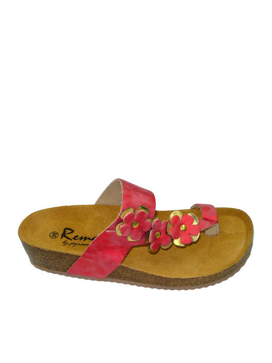 Anatomische Rote Damen Sandalen