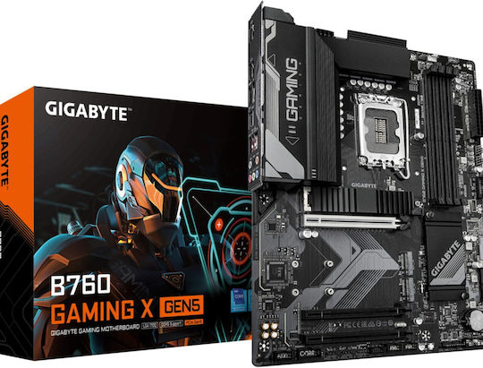 Gigabyte B760 Gaming X GEN5 Motherboard ATX with Intel 1700 Socket