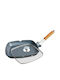 Foxmag24 Grill aus Aluminium mit Deckel mit Antihaftbeschichtung 28cm