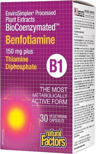 Natural Factors Benfotiamine 150мг Специална Хранителна Добавка 30 капси