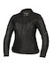 Seca Winter Damen Motorradjacke Leder Schwarz