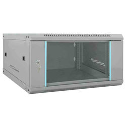 vidaXL Wandmontiert Rack-Schrank 60x60x35cm Gra...