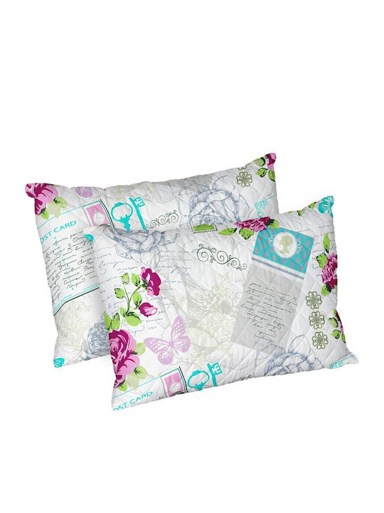 Alcam Rose Μαξιλάρι Ύπνου Microfiber 50x70cm 2τμχ