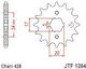 JT Sprockets Front Sprocket 15 Teeth for Honda CBR 125