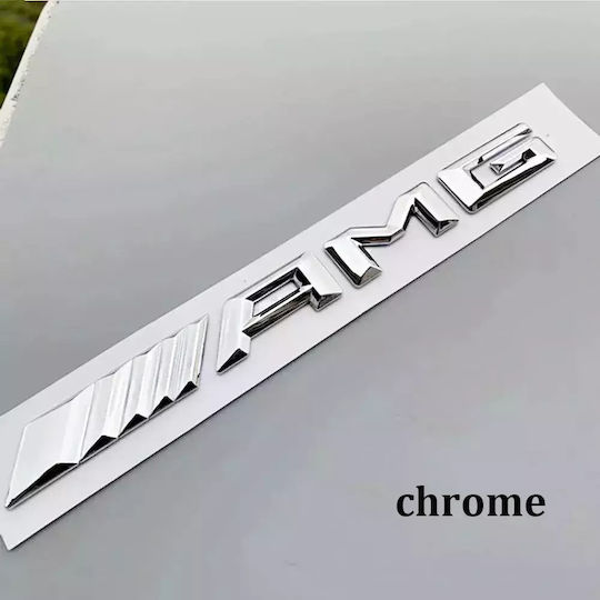 Amg Logo Car Sticker Mercedes Benz – Silver Aif274