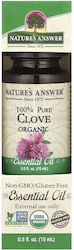Nature's Answer Βιολογικό Αιθέριο Έλαιο Γαρύφαλλο 15ml Nature's Answer Βιολογικό Αιθέριο Έλαιο Γαρύφαλλο 15ml