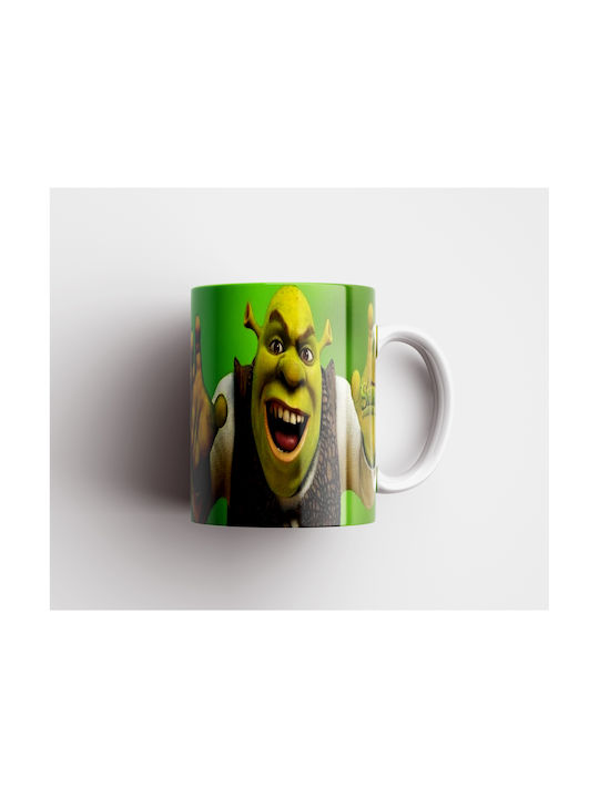 White Ceramic Mug 330ml Shrek Dp4776