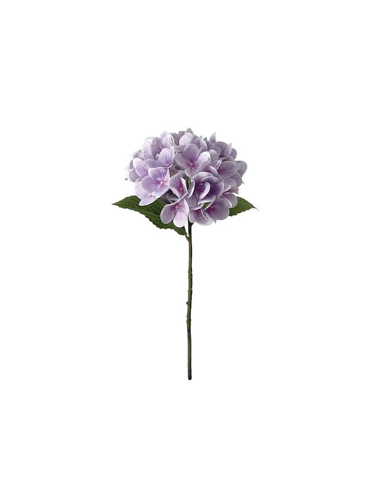 Hydrangea Branch Lilac Real Touch 2 Leaves Φ18x...