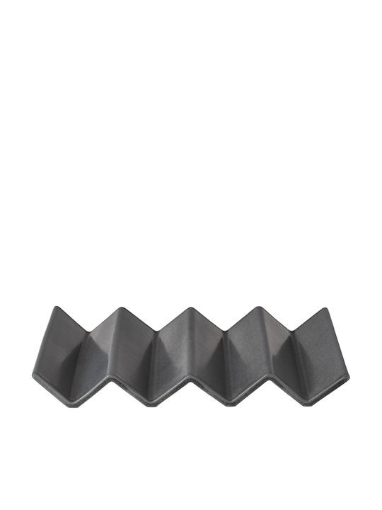 Servierplatte Rechteckig Keramik Schwarz 35.5x24.8cm 1Stück