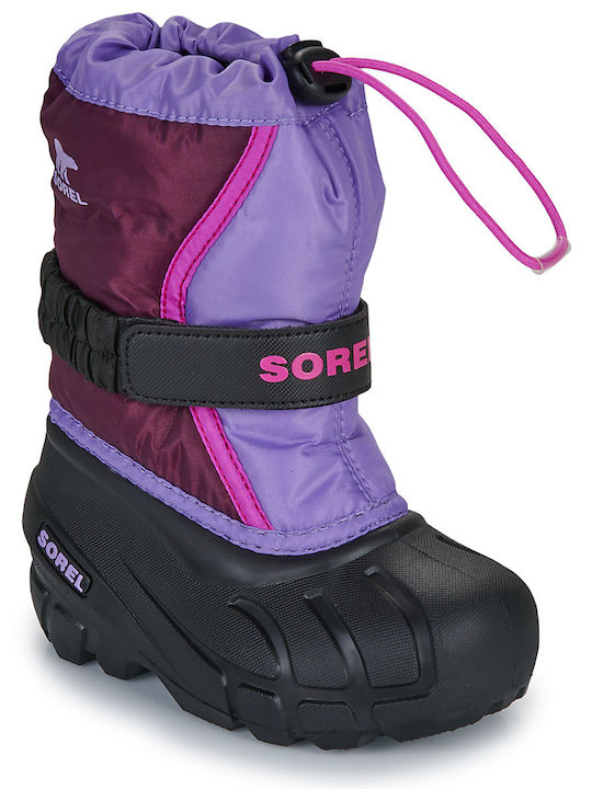 Sorel Flurry Kids Snow Boots Purple