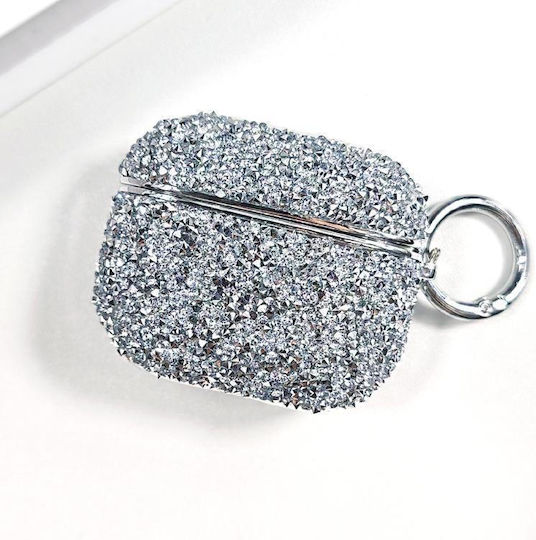 AirPods 3 Electroplating Glitter Diamond Wireless Earphone Protective Case Silver