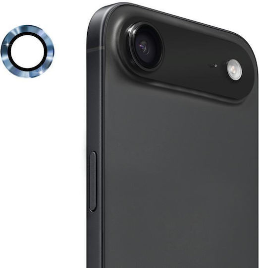 iPhone 17 Air Enkay 9H Rear Camera Lens Aluminum Alloy Tempered Glass Film Titanium Blue