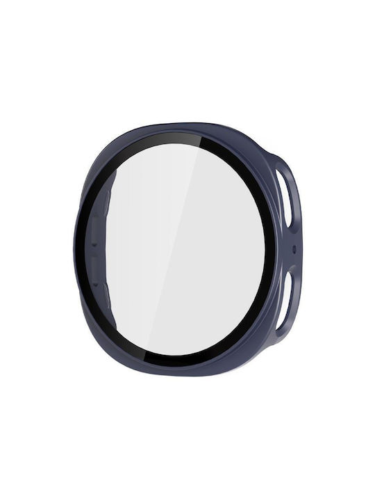 Samsung Galaxy Watch8 40mm Enkay Hat-Prince Full Coverage Tempered Glass Film Integrated Pc Watch Case Blue