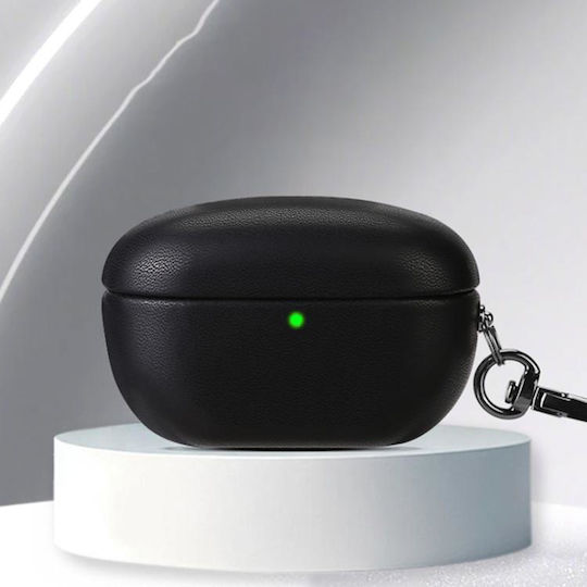 Sony WF-1000XM5 Leder Synthetisches Leder Geteilte Ohrhörer Tasche Schwarz