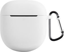 Bose Quietcomfort Earbuds Ii Solid Color Silicone Earphone Protective Case Hook White
