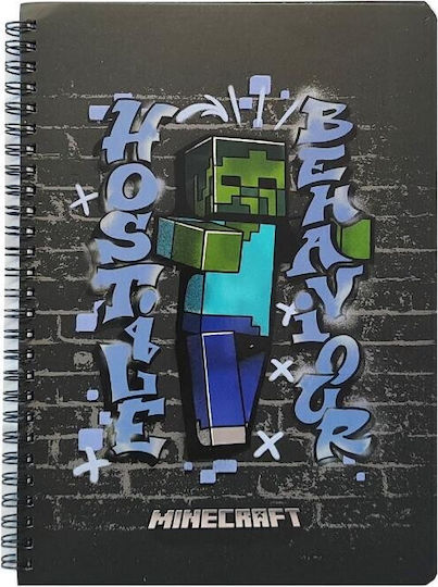 Graffiti Spiral Caiet Cu dungi B5 2 de Subiecte 1buc (desene și modele diverse)
