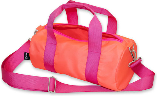 Loqi Weekender Σακ Βουαγιάζ Πορτοκαλί Υφασμάτινο Μ30xΠ15xΥ15εκ.