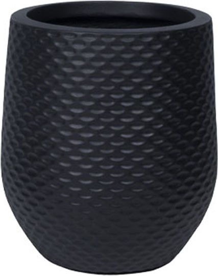 Marhome Κασπώ Fiberglass Μαύρο 28x28x32εκ.