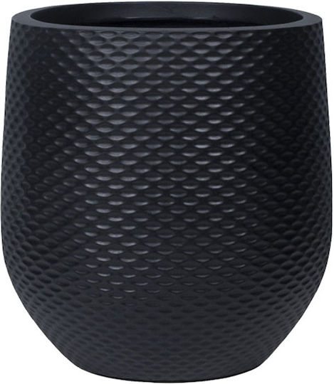Marhome Κασπώ Fiberglass Μαύρο 52x52x54εκ.